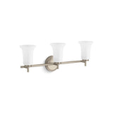 Kohler - Bellera Three-light sconce with frosted shades - Brushed Nickel