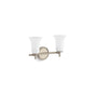 Kohler - Bellera Two-light sconce with frosted shades - Brushed Nickel