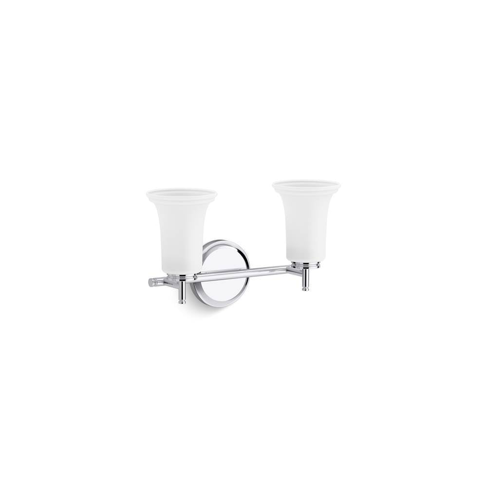 Kohler - Bellera Two-light sconce with frosted shades - Polished Chrome