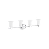 Kohler - Bellera Four-light sconce with frosted shades - Polished Chrome