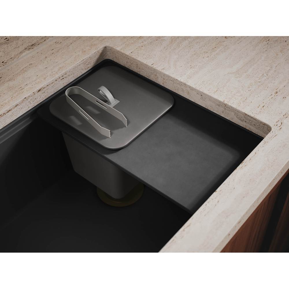 Three-piece ice bucket set