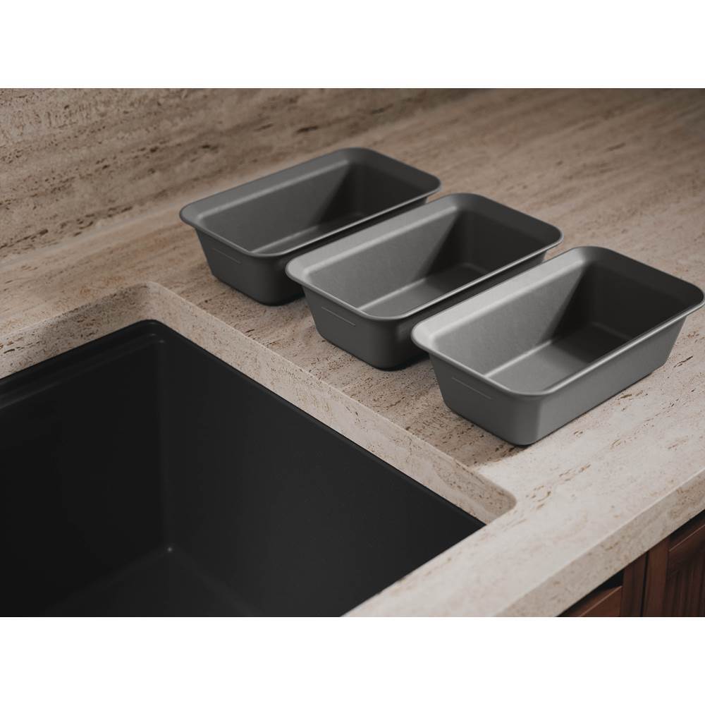 Three-piece workstation prep bowl set