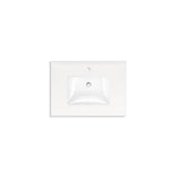 MaxstowE 30'' wall-hung bathroom vanity cabinet with sink and quartz top