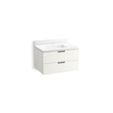 Kohler - MaxstowE 30'' wall-hung bathroom vanity cabinet with sink and quartz top - White