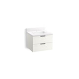 Kohler - MaxstowE 24'' wall-hung bathroom vanity cabinet with sink and quartz top - White