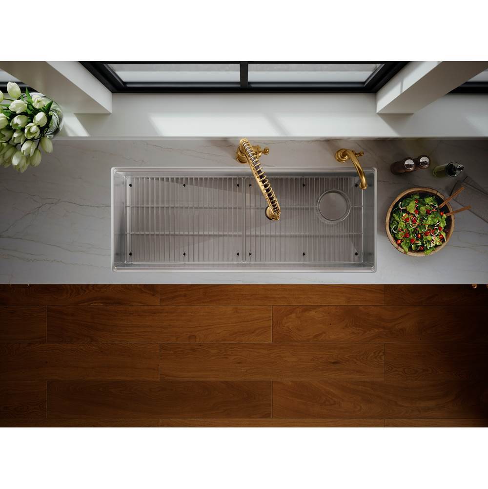 Strive 44'' undermount single-bowl workstation kitchen sink