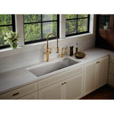 Strive 44'' undermount single-bowl workstation kitchen sink