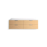 MaxstowE 60'' wall-hung bathroom vanity cabinet with sink and quartz top