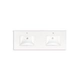 MaxstowE 60'' wall-hung bathroom vanity cabinet with sink and quartz top