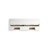 MaxstowE 60'' wall-hung bathroom vanity cabinet with sink and quartz top