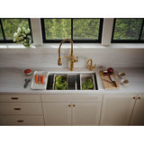 Strive 32'' undermount double-bowl workstation kitchen sink