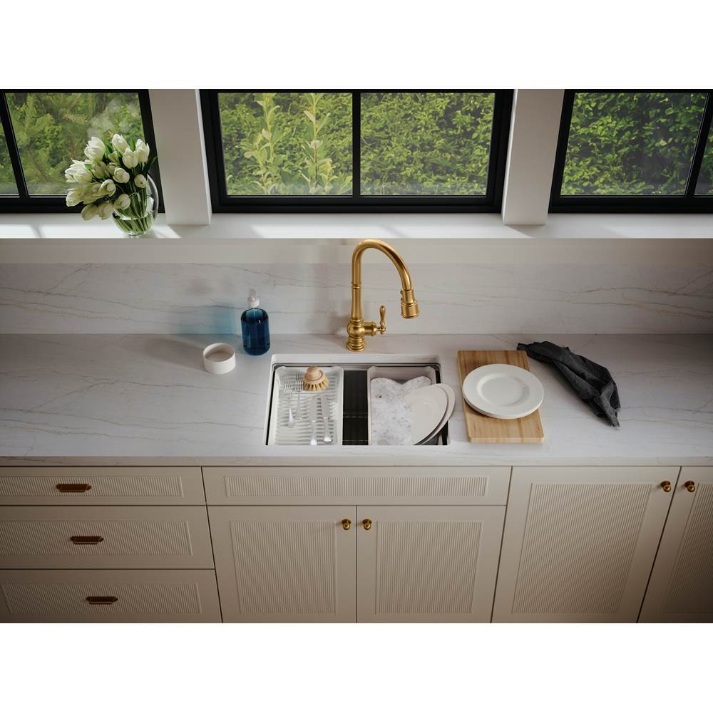 Strive 23'' undermount single-bowl workstation kitchen sink