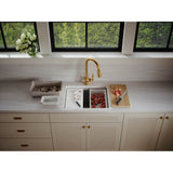 Strive 23'' undermount single-bowl workstation kitchen sink
