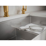 Strive 35-1/2'' undermount double-bowl farmhouse workstation kitchen sink