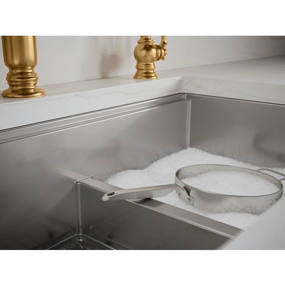 Strive 32'' undermount double-bowl workstation kitchen sink