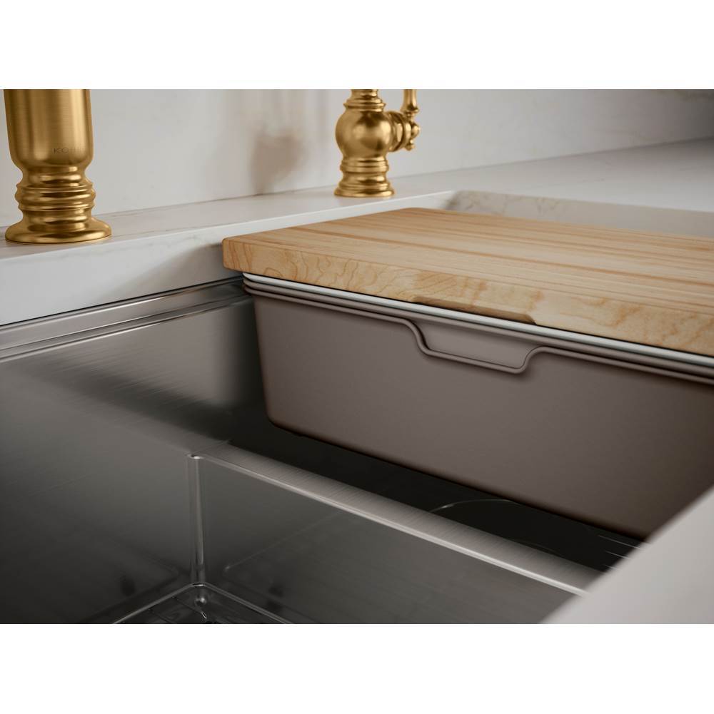Strive 32'' undermount double-bowl workstation kitchen sink