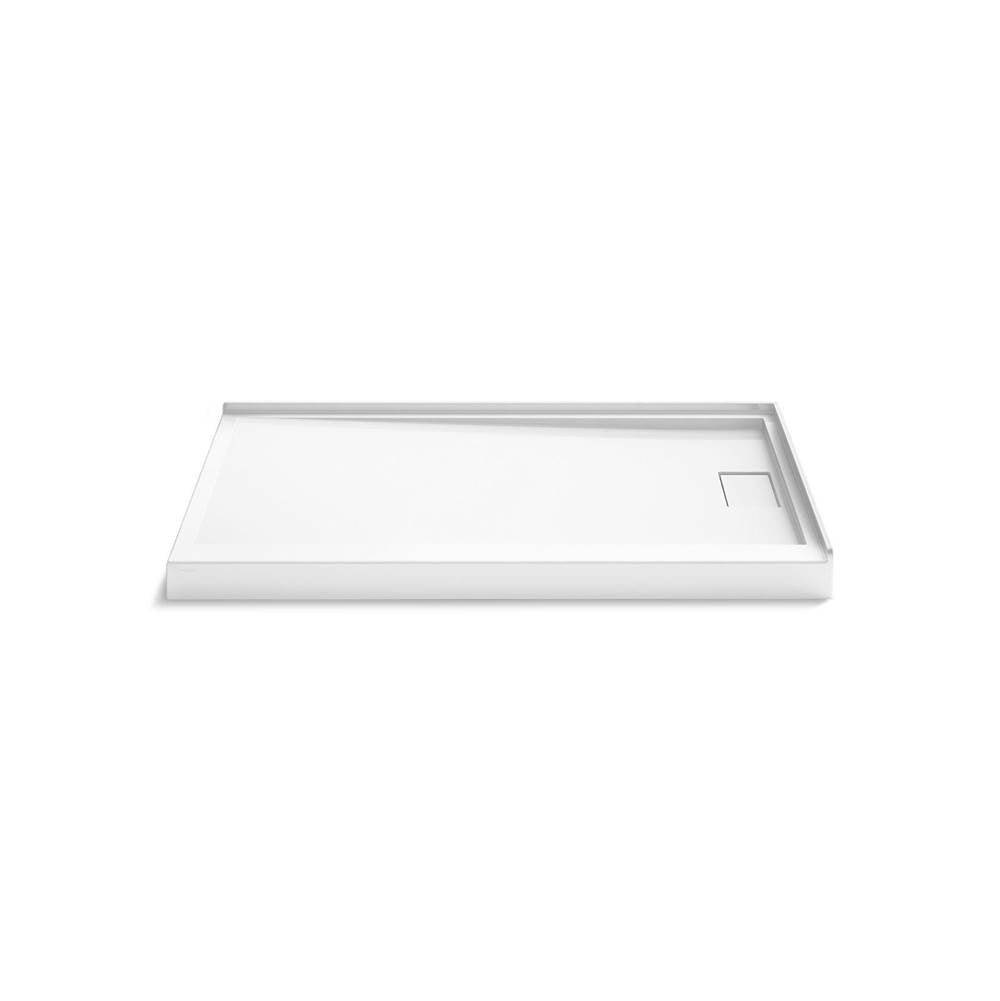 Kohler - Stoneridge 60'' X 36'' Corner Shower Base Right Drain - Honed White