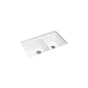 Kohler - Riverby 33'' undermount double-bowl kitchen sink - White