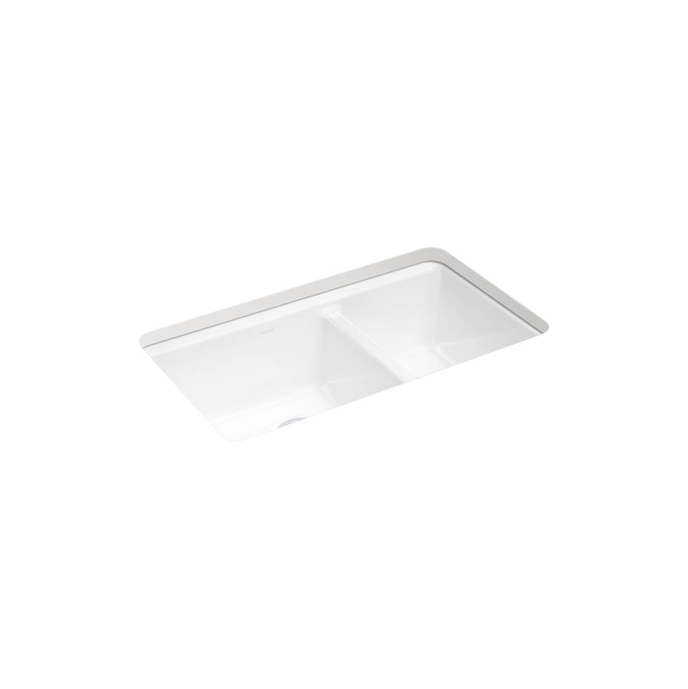 Riverby 33'' undermount double-bowl kitchen sink