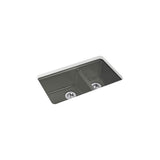 Kohler - Riverby 33'' undermount double-bowl kitchen sink - Thunder Grey
