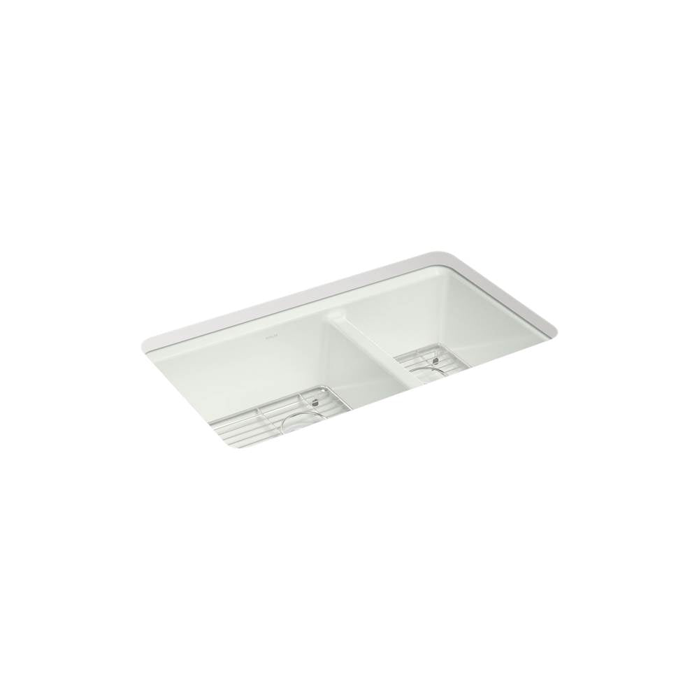 Riverby 33'' undermount double-bowl kitchen sink