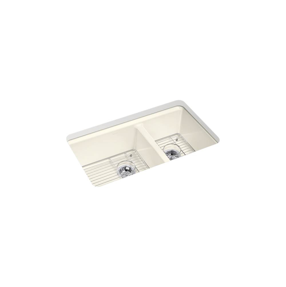 Riverby 33'' undermount double-bowl kitchen sink