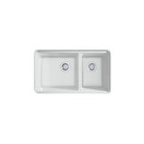 Riverby 33'' undermount double-bowl kitchen sink