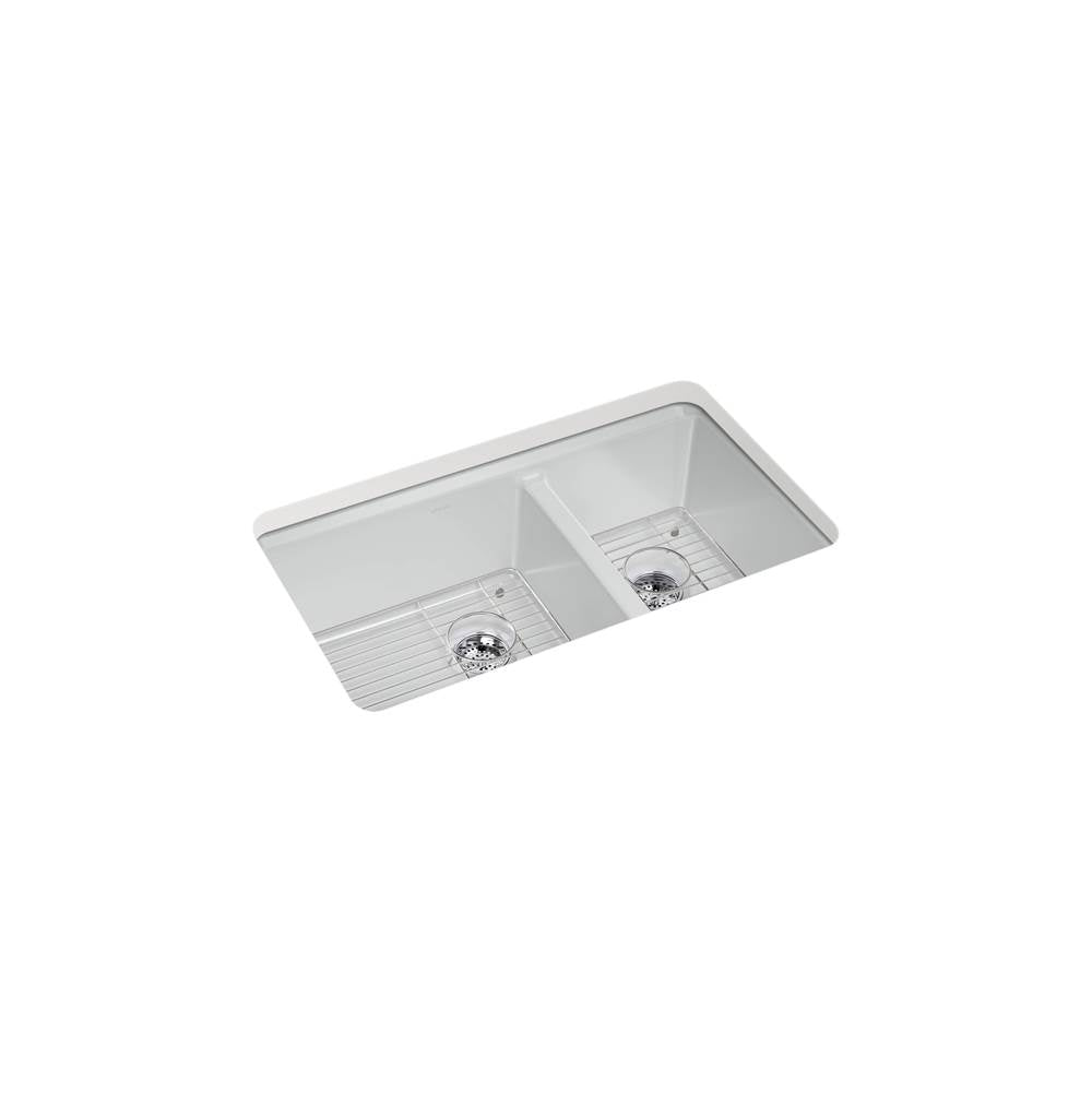 Riverby 33'' undermount double-bowl kitchen sink