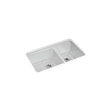 Riverby 33'' undermount double-bowl kitchen sink