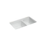 Riverby 33'' undermount double-bowl kitchen sink