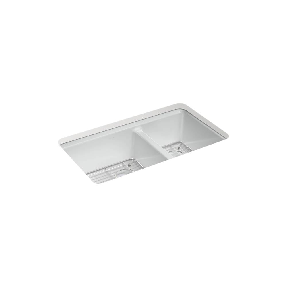 Riverby 33'' undermount double-bowl kitchen sink