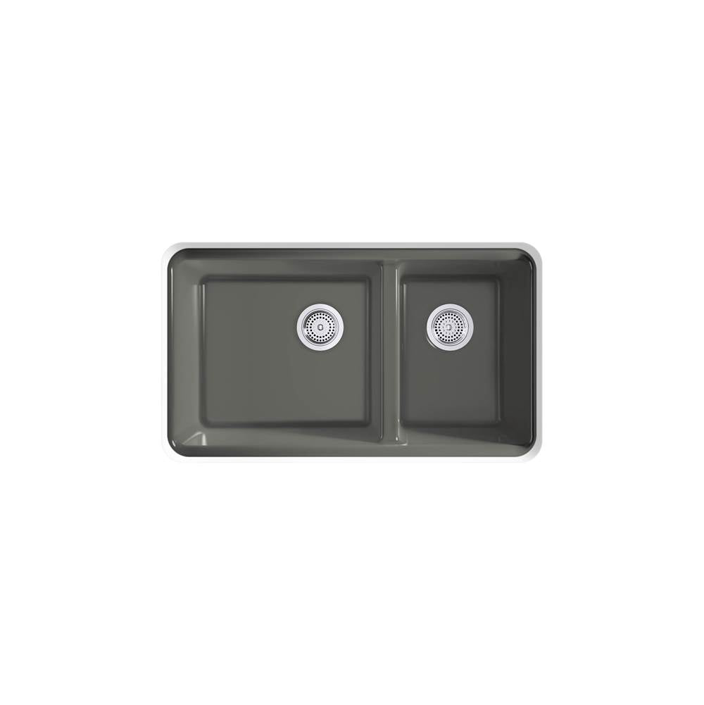 Riverby 33'' undermount double-bowl kitchen sink