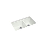 Riverby 33'' undermount double-bowl workstation kitchen sink