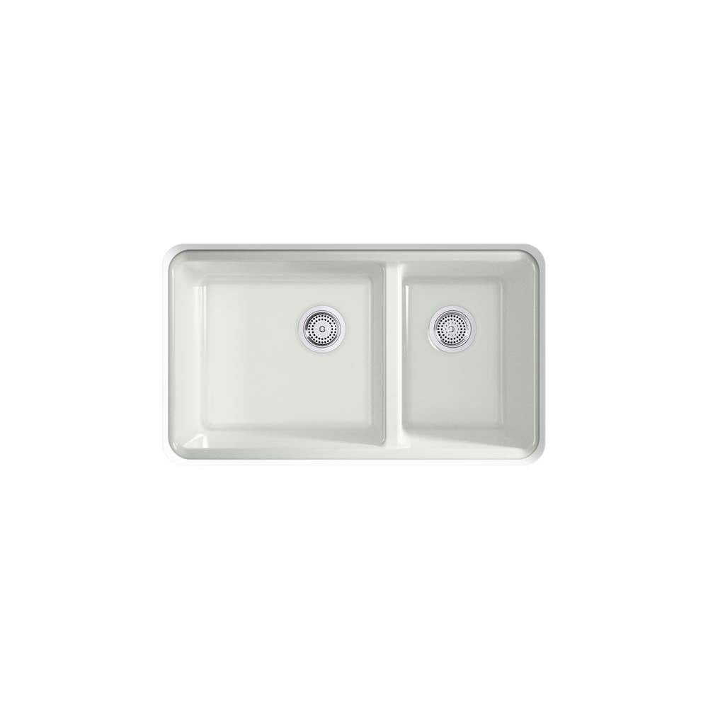 Riverby 33'' undermount double-bowl kitchen sink
