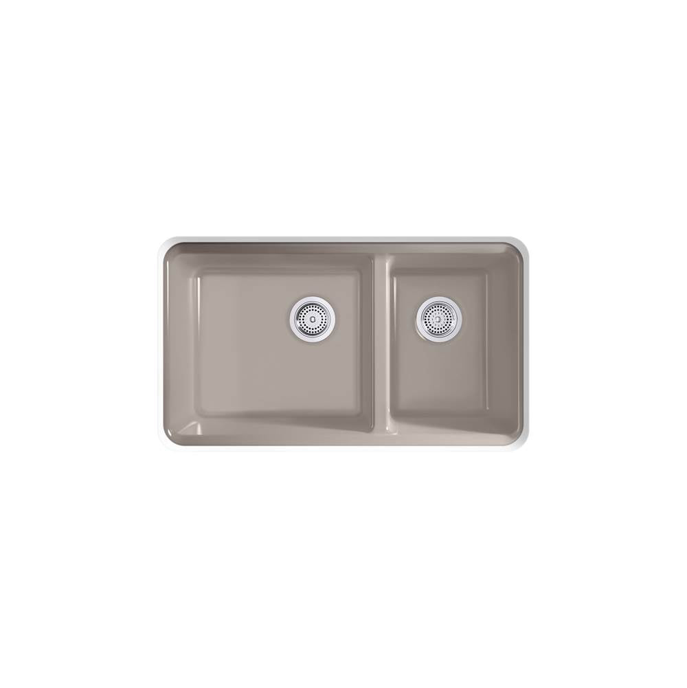 Riverby 33'' undermount double-bowl kitchen sink