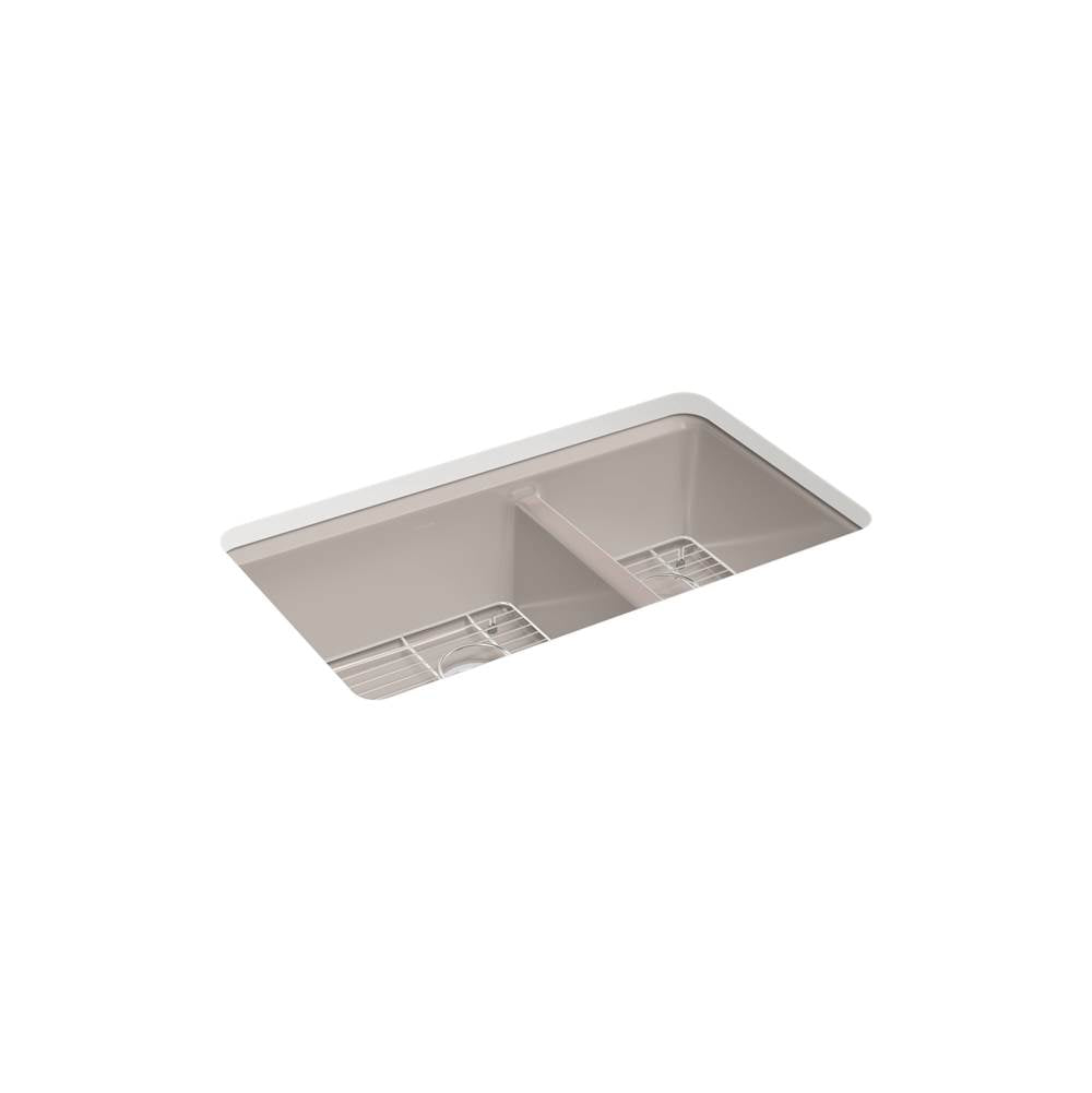 Riverby 33'' undermount double-bowl kitchen sink