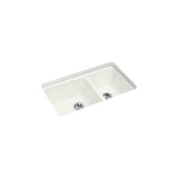 Riverby 33'' undermount double-bowl workstation kitchen sink