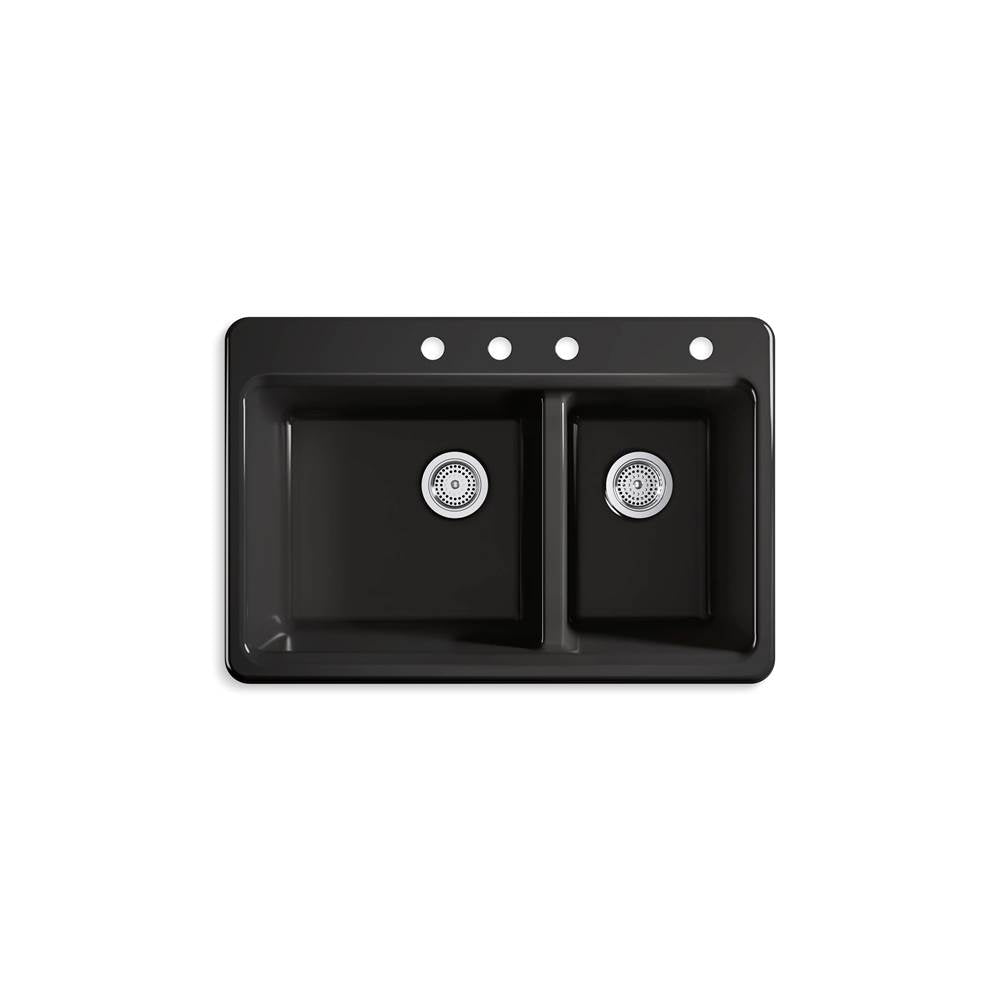 Riverby 33'' top-mount double-bowl kitchen sink