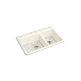 Riverby 33'' top-mount double-bowl kitchen sink