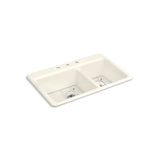 Riverby 33'' top-mount double-bowl kitchen sink