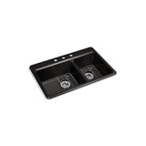 Riverby 33'' top-mount double-bowl kitchen sink