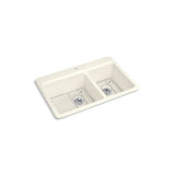 Riverby 33'' top-mount double-bowl kitchen sink