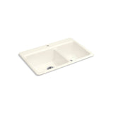 Riverby 33'' top-mount double-bowl kitchen sink