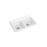 Riverby 33'' top-mount double-bowl kitchen sink