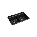 Riverby 33'' top-mount double-bowl kitchen sink