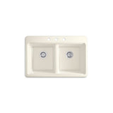 Riverby 33'' top-mount double-bowl kitchen sink