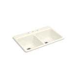 Riverby 33'' top-mount double-bowl kitchen sink