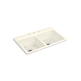 Riverby 33'' top-mount double-bowl kitchen sink