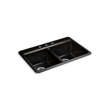 Riverby 33'' top-mount double-bowl kitchen sink