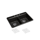 Riverby 33'' top-mount double-bowl kitchen sink